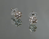 Fancy 10 mm Ball Pierced Earrings In Silver Finish - Laura Wilson Gallery 
