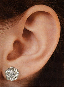 Fancy 10 mm Ball Pierced Earrings In Silver Finish - Laura Wilson Gallery 