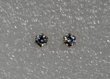 Faceted 5 mm Cubic Zirconia In 6 Prong Gold Setting Magnetic Earrings - Laura Wilson Gallery 
