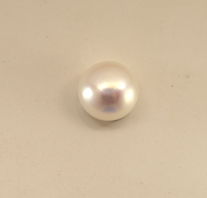 White 12 mm A Grade Cultured Freshwater Pearl Magnetic Tie Clip, Tie Tack or Brooch - Laura Wilson Gallery 