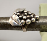 Vintage Sterling Silver Grape Cluster Ring
