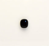 12 x 14 mm Shiny Black Glass Cushion Cut Magnetic Tie Clip, Tie Tack or Brooch - Laura Wilson Gallery 