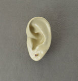 3 mm Round Violet Crystal Magnetic Earrings - Laura Wilson Gallery 