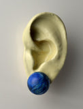 Lapis Lazuli Acrylic Magnetic Non Pierced Clip On Earring - Laura Wilson Gallery 