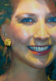 Embossed Leaf Magnetic Non Pierced  Clip or Pierced Earrings - Laura Wilson Gallery 