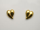 12 x 15 mm Curved Heart 14 Karat Gold Plated Magnetic Earrings - Laura Wilson Gallery 