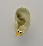 12 x 15 mm Curved Heart 14 Karat Gold Plated Magnetic Earrings - Laura Wilson Gallery 