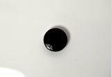 Shiny Black Glass 15 mm Round Magnetic Tie Clip, Tie Tack or Brooch - Laura Wilson Gallery 