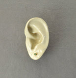 3 mm Round Swarovski Crystal Magnetic Earrings in Light Green Chrysolite - Laura Wilson Gallery 