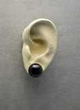 15 mm Black or White Acrylic Button Magnetic Clip On Earrings - Laura Wilson Gallery 