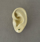 3 mm Round Swarovski Green Tourmaline Crystal Magnetic Earrings - Laura Wilson Gallery 