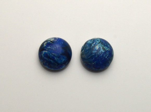 Lapis Lazuli Acrylic Magnetic Non Pierced Clip On Earring - Laura Wilson Gallery 