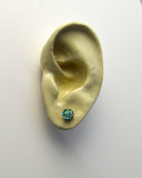 6 mm Blue Drusy Quartz Magnetic Clip Non Pierced Earrings - Laura Wilson Gallery 