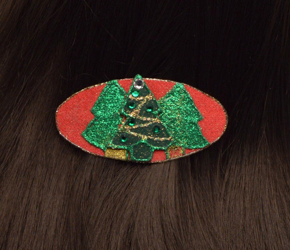 Handmade and Hand Painted Small Hair Barrettes in 3 Styles - Laura Wilson Gallery 