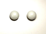 15 mm Round Black or White Lightweight Magnetic Earrings - Laura Wilson Gallery 