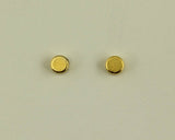 3 mm Silver or Gold Disk Magnetic Non-Pierced Earrings - Laura Wilson Gallery 