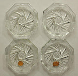 Czechoslovakia Pinwheel Glass Coasters - Laura Wilson Gallery 