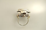 Silver Running Horse Magnetic Eyeglass Holder or Brooch - Laura Wilson Gallery 