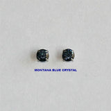 6.5 mm or 1 Carat Diamond Magnetic Earrings in Swarovsky Crystal - Laura Wilson Gallery 