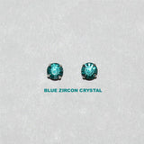 6.5 mm or 1 Carat Diamond Magnetic Earrings in Swarovsky Crystal - Laura Wilson Gallery 