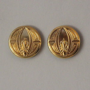 30 mm 14 Karat Gold Plated Magnetic Button Earrings With Free Magnets - Laura Wilson Gallery 