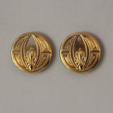 30 mm 14 Karat Gold Plated Magnetic Button Earrings With Free Magnets - Laura Wilson Gallery 