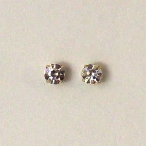 Magnetic Earrings 7 mm Diamond in Swarovski Crystal - Laura Wilson Gallery 