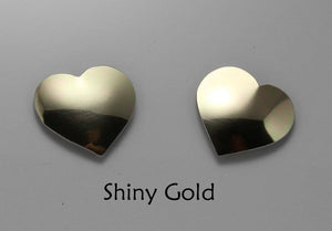Small Magnetic Heart Earrings in Gold, Pink, Red or Silver - Laura Wilson Gallery 
