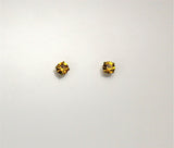 5 mm Magnetic  Earrings in Topaz  Swarovski Crystal - Laura Wilson Gallery 
