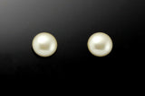 10 MM Round  Pearl Cabochon Magnetic Clip Earrings - Laura Wilson Gallery 