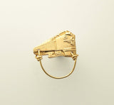 Nickel or 14 Karat Gold Plated Men's Magnetic Solid Brass Train Eyeglass Holder - Laura Wilson Gallery 