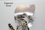 Custom Hand Made to Order Ferret Magnetic Eyeglass Holder - Laura Wilson Gallery 