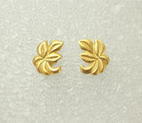 Magnetic Palm Leaf Earrings in Gold or Silver Color - Laura Wilson Gallery 