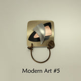 Magnetic Eyeglass Holder Limited Edition Modern Art Series Square - Laura Wilson Gallery 