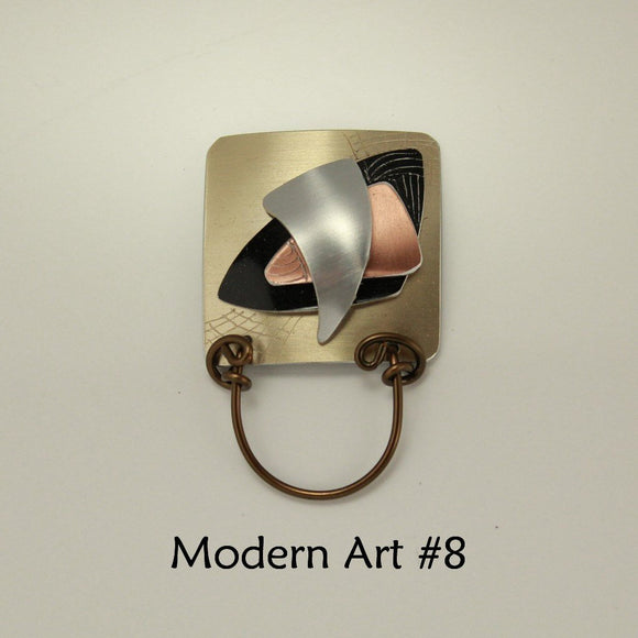 Limited Edition Modern Art Series Square Magnetic Eyeglass Holder - Laura Wilson Gallery 