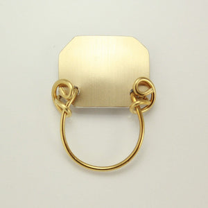 Handmade Octagonal Magnetic Eyeglass Holder in a Simple Bar Shape in Neutral Colors - Laura Wilson Gallery 