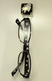 Handmade Limited Edition "Midnight" Series Square Abstract Magnetic Eyeglass Holder or Pin - Laura Wilson Gallery 