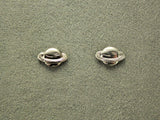 Handmade Tiny Silver Saturn Magnetic Non Pierced Clip Earrings - Laura Wilson Gallery 