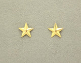 Handmade 14 mm Gold or Silver Magnetic Non Pierced Clip Star Earrings - Laura Wilson Gallery 