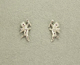 Handmade 10 x 15 mm Silver Or Gold  Magnetic Cupid Earring - Laura Wilson Gallery 