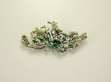 One of a Kind Handmade Blue Topaz Reef Sterling Silver Magnetic Non Piercing Brooch - Laura Wilson Gallery 