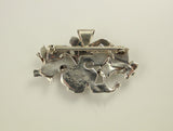 Handmade Fused Sterling Silver Brooch with Necklace Adapter - Laura Wilson Gallery 