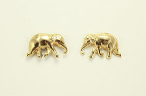 Magnetic Gold Elephant Earrings - Laura Wilson Gallery 
