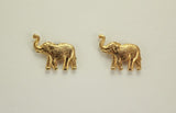 20 x 15 mm Gold Walking Elephant Magnetic Earring - Laura Wilson Gallery 