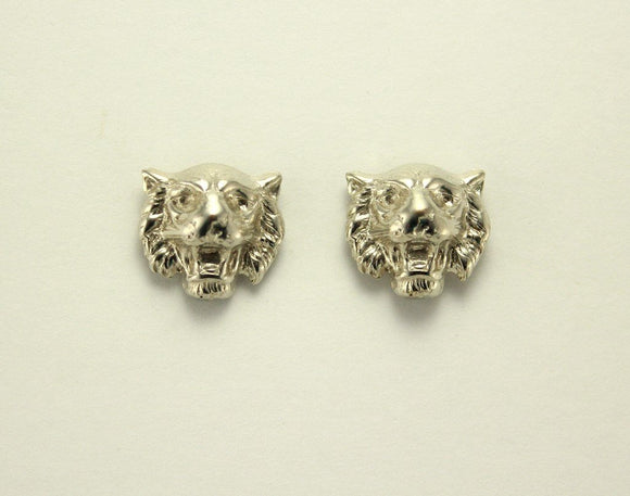 Silver Tiger Magnetic Non Pierced Clip Earrings - Laura Wilson Gallery 