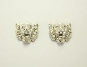 20 x 17 mm Silver Lion Magnetic Earrings - Laura Wilson Gallery 