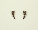 Magnetic 14 Karat Gold or Nickel Plated Tiny Leaf  Earrings - Laura Wilson Gallery 