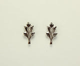 Tiny Leaf Magnetic Non Pierced Clip Earrings - Laura Wilson Gallery 