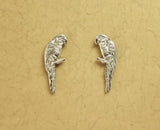 Magnetic Silver Parrot Clip Earrings - Laura Wilson Gallery 