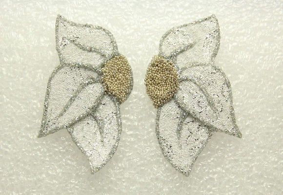 Custom Made Fabric Flower Petal Magnetic  or Pierced  Earrings - Laura Wilson Gallery 